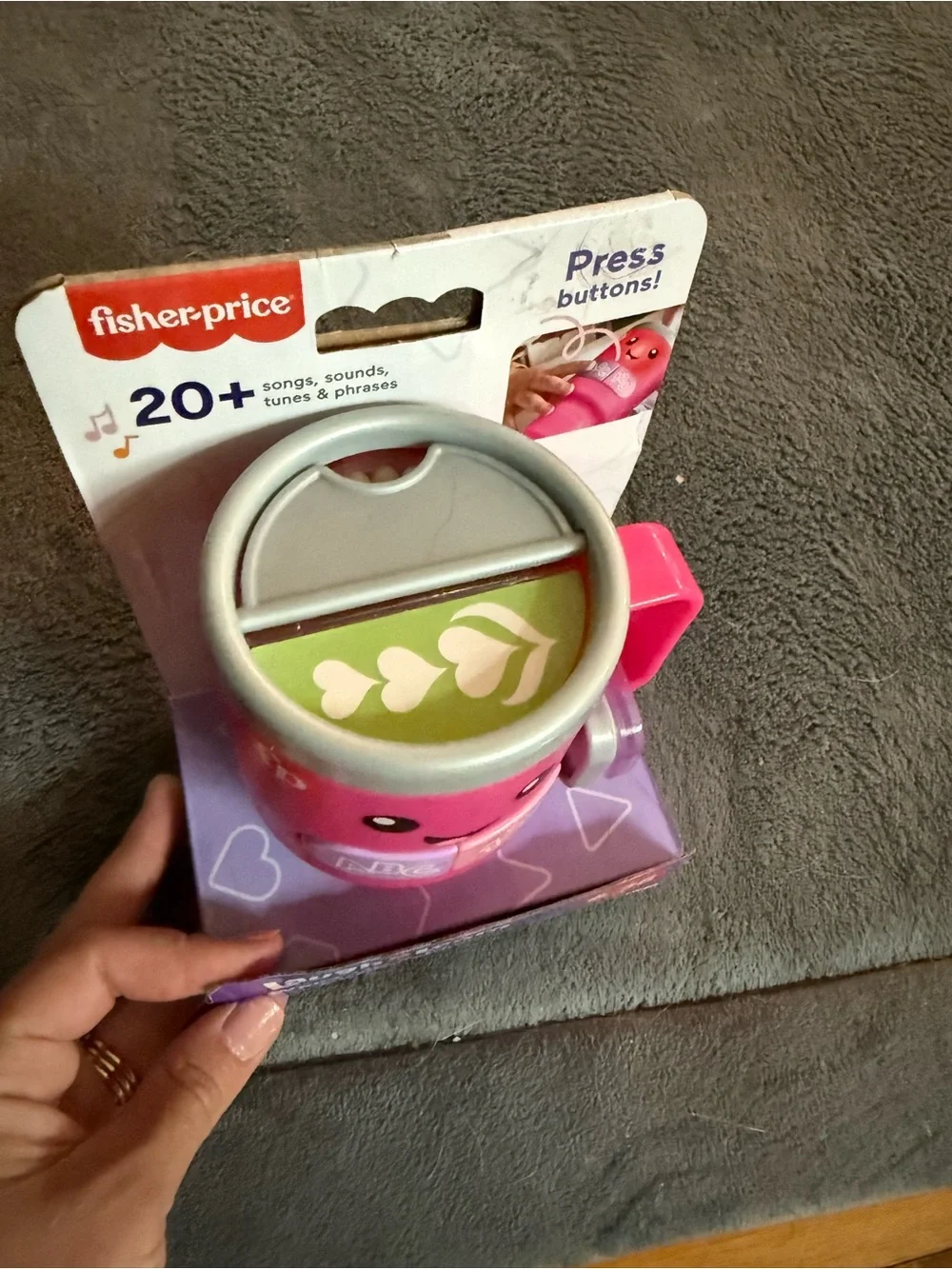 Brand New Fisher-Price Laugh & Learn Pink Wake Up & Learn Coffee Mug